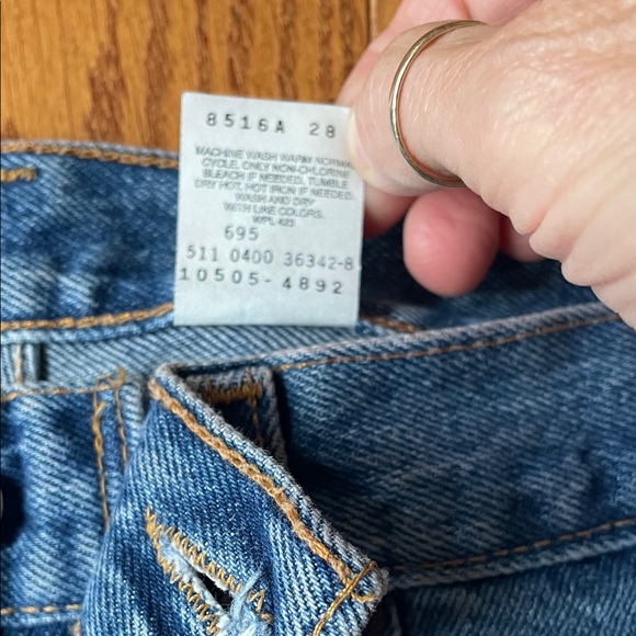 Women’s 505 Levi's Slim Fit Straight Leg Blue Jeans - Picture 7 of 10